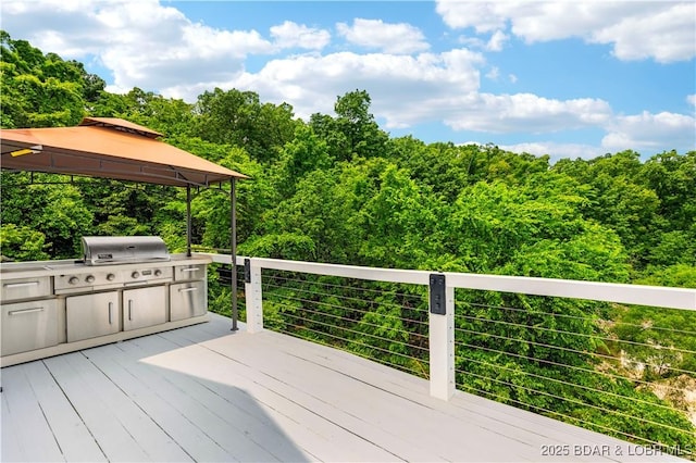 64 Oriole Ct, Lake Ozark, MO 65049 - wooden deck featuring a gazebo