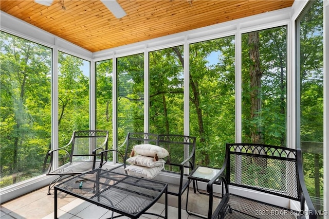29825 Button Wood Ln, Rocky Mount, MO 65072 - sunroom / solarium with a ceiling fan