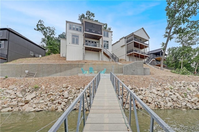 152 Pearl Ln, Climax Springs, MO 65324 - back of house featuring a water view