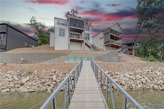 152 Pearl Ln, Climax Springs, MO 65324 - rear view of property featuring a water view