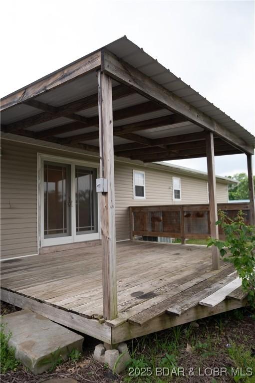 18 Chippewa Dr, Eldon, MO 65026 - view of wooden terrace