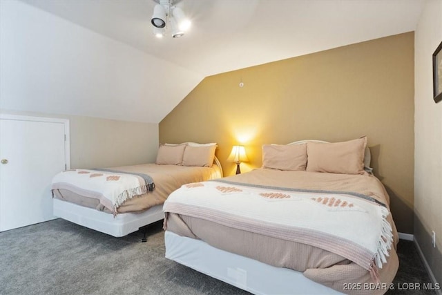 1481 Ledges Dr Unit 1047, Osage Beach, MO 65065 - bedroom featuring carpet flooring and lofted ceiling