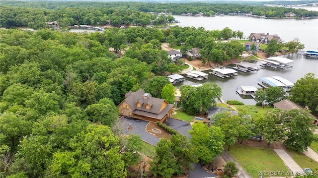 1624 Kays Point Rd, Four Seasons, MO 65049 - bird's eye view of a nearby body of water and a forest