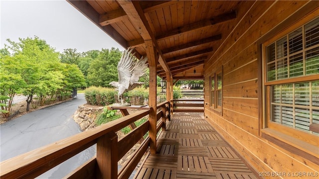 1624 Kays Point Rd, Four Seasons, MO 65049 - view of wooden deck