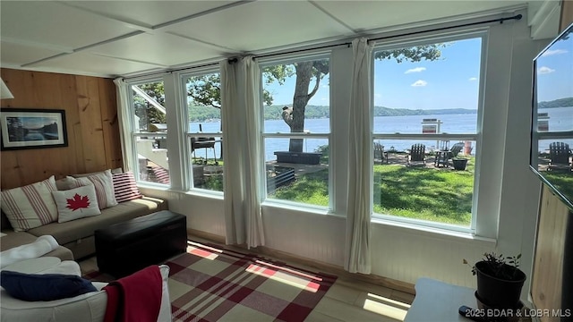 1206 Triple Cove Ln, Climax Springs, MO 65324 - sunroom / solarium featuring a water view