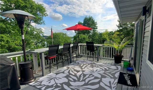 31762 Pecan Dr, Rocky Mount, MO 65072 - wooden terrace featuring grilling area