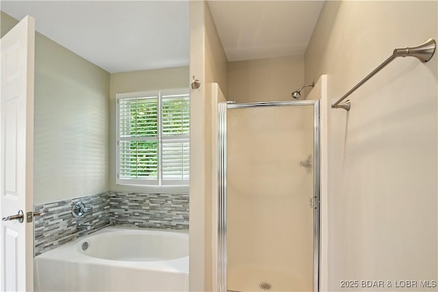 1380 Bluff Dr, Osage Beach, MO 65065 - bathroom with a shower stall and a garden tub