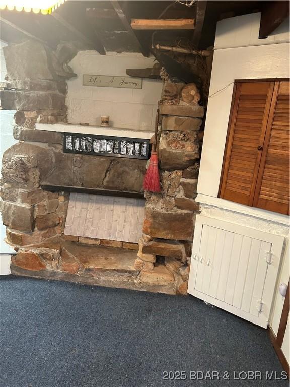 32585 N Ivy Bend Rd, Stover, MO 65078 - detailed view of carpet flooring and radiator
