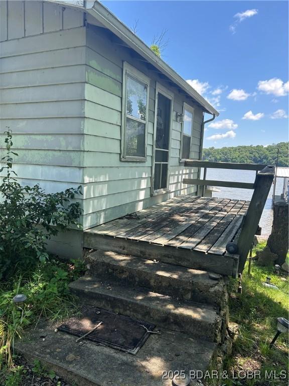 32585 N Ivy Bend Rd, Stover, MO 65078 - view of wooden deck