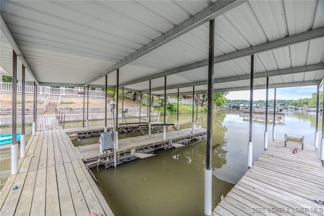 29 Vine St, Edwards, MO 65326 - dock area with a water view and boat lift