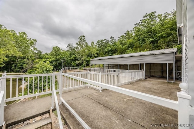 29 Vine St, Edwards, MO 65326 - view of patio with view of scattered trees