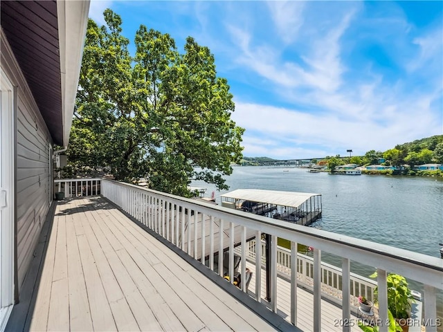 590 Jupiter Rd, Camdenton, MO 65020 - deck featuring a water view
