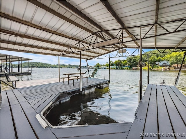 590 Jupiter Rd, Camdenton, MO 65020 - dock area with a water view and boat lift