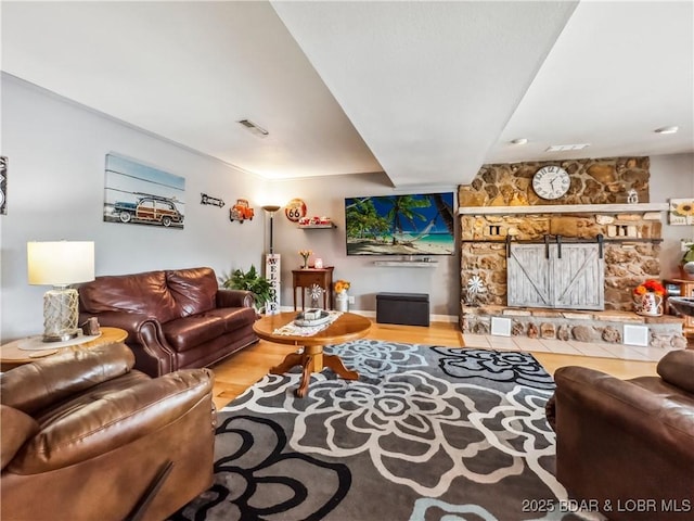 590 Jupiter Rd, Camdenton, MO 65020 - living room featuring wood finished floors