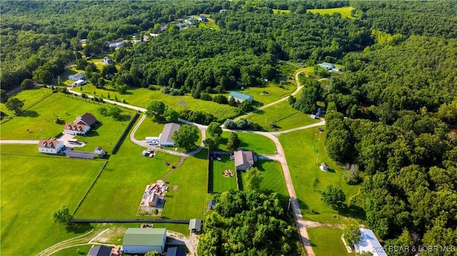 180 Skylark Ln, Linn Creek, MO 65052 - bird's eye view of a heavily wooded area