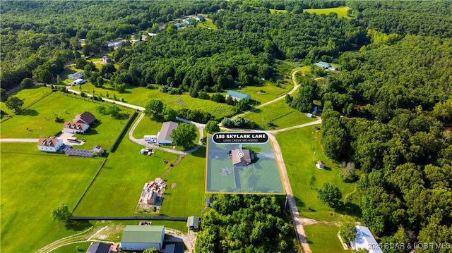 180 Skylark Ln, Linn Creek, MO 65052 - bird's eye view of a forest