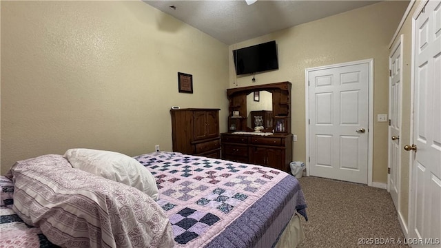 18997 Mystical Ln, Versailles, MO 65084 - bedroom featuring carpet floors and lofted ceiling