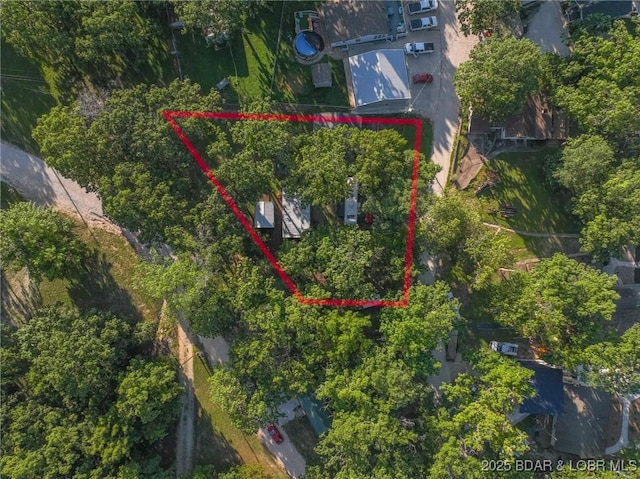 32056 Gentry Ln, Gravois Mills, MO 65037 - aerial overview of property's location with property boundaries highlighted