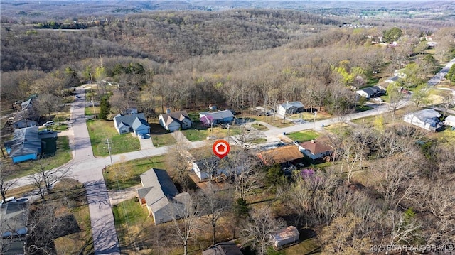 462 Lakeview Dr, Camdenton, MO 65020 - aerial view of property's location with a forest and nearby suburban area