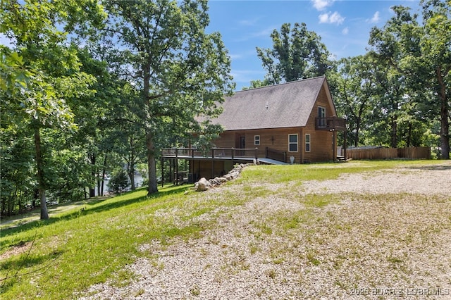 28 Hamilton Way, Sunrise Beach, MO 65079 - rear view of property featuring a deck