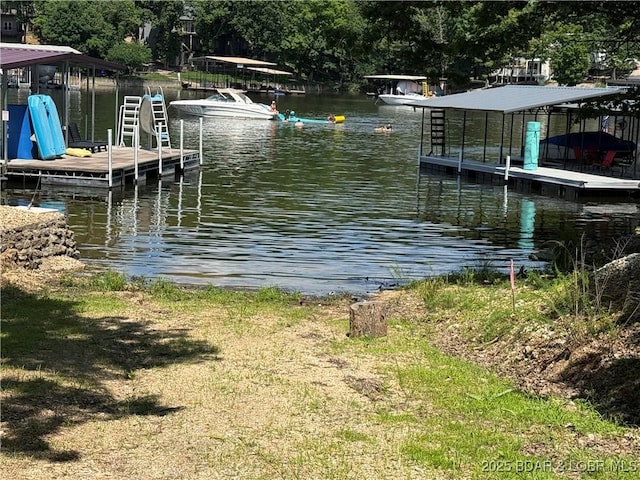 28 Hamilton Way, Sunrise Beach, MO 65079 - dock area featuring a water view