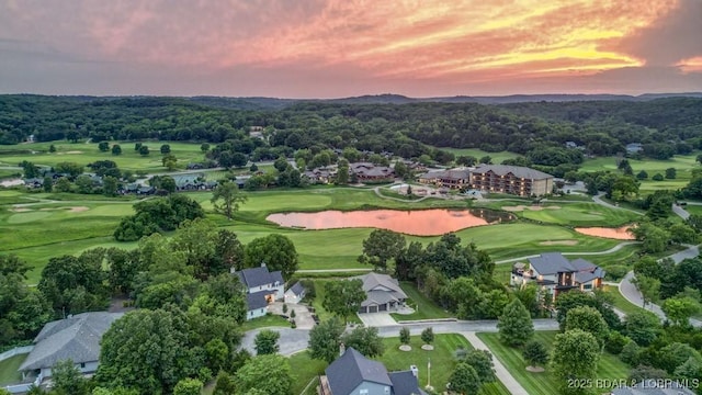 7 Lost Spike Ct, Camdenton, MO 65020 - aerial view at dusk of a water view and golf course view