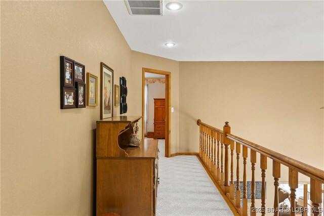 2326 Willow Creek Rd, Camdenton, MO 65020 - hall featuring light carpet and recessed lighting