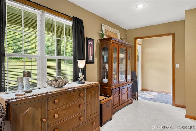 2326 Willow Creek Rd, Camdenton, MO 65020 - corridor featuring light colored carpet and baseboards