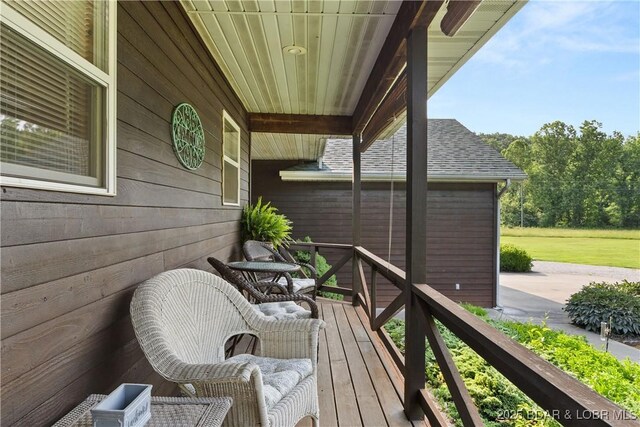 2326 Willow Creek Rd, Camdenton, MO 65020 - view of wooden deck