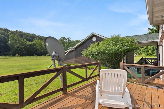 2326 Willow Creek Rd, Camdenton, MO 65020 - deck featuring a yard