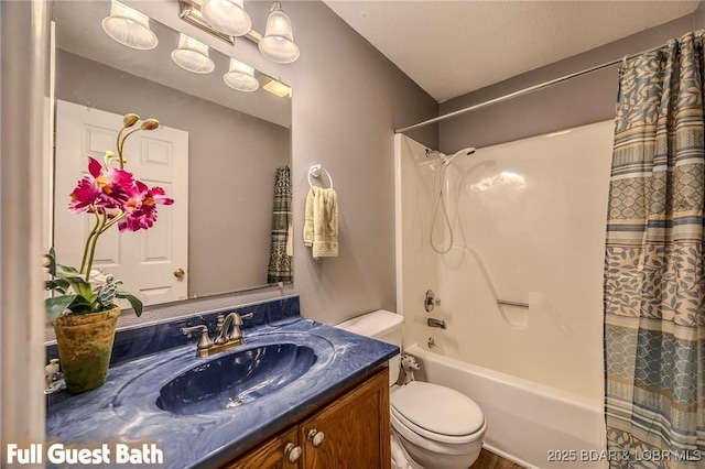 1508 Purvis Rd, Sunrise Beach, MO 65079 - bathroom featuring vanity and shower / tub combo
