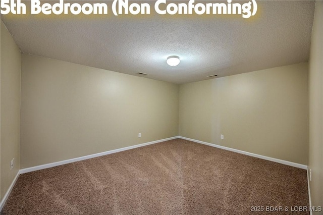 1508 Purvis Rd, Sunrise Beach, MO 65079 - carpeted spare room featuring baseboards and a textured ceiling