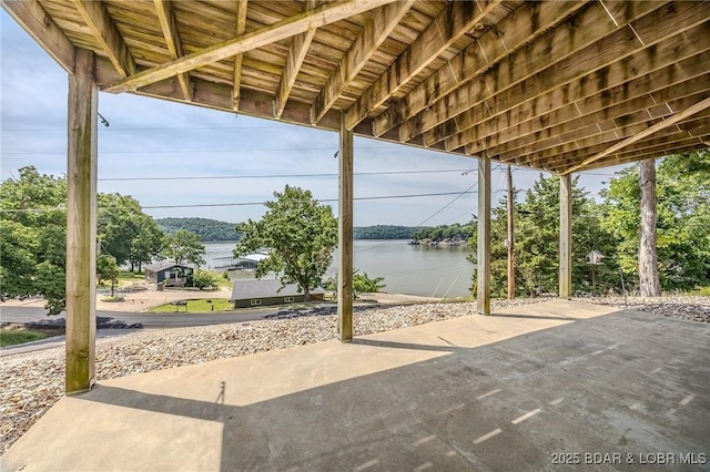 1508 Purvis Rd, Sunrise Beach, MO 65079 - view of patio featuring a water view