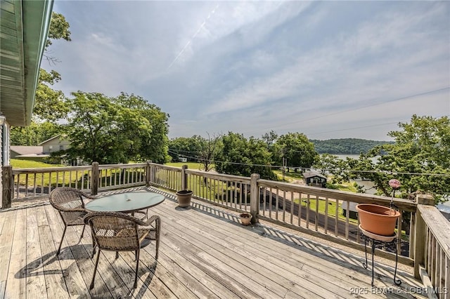1508 Purvis Rd, Sunrise Beach, MO 65079 - view of wooden terrace