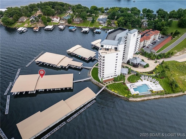 166 Captiva Dr Unit 5D, Sunrise Beach, MO 65079 - drone / aerial view of a large body of water