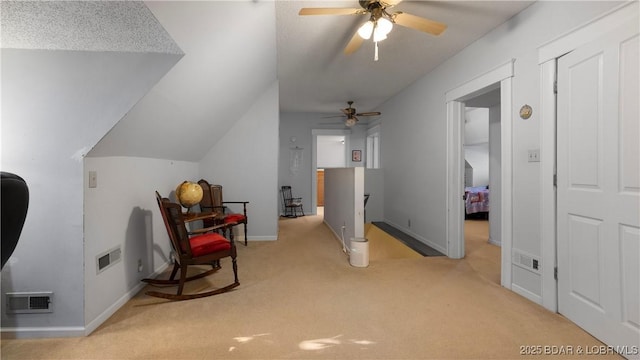 87 Outback Loop, Linn Creek, MO 65052 - additional living space with ceiling fan, carpet, and vaulted ceiling