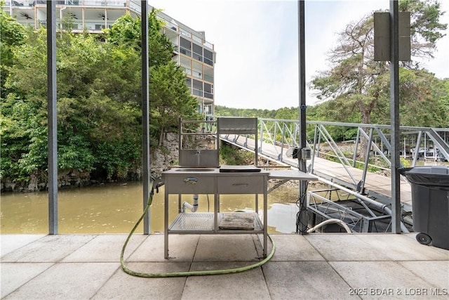 440 Cedar Heights Dr Unit 1C, Camdenton, MO 65020 - view of patio / terrace with a water view