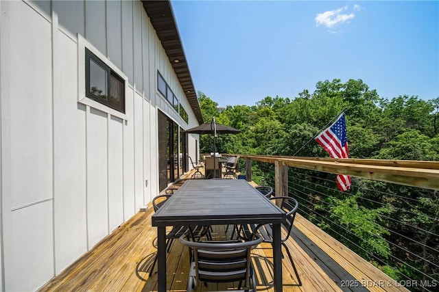 626 Eagle Dr, Four Seasons, MO 65049 - wooden deck featuring outdoor dining space