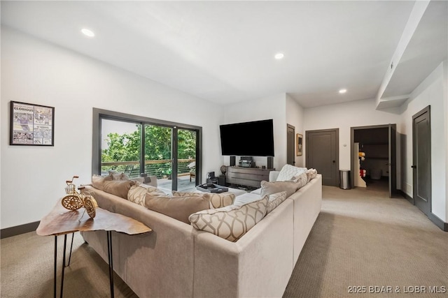626 Eagle Dr, Four Seasons, MO 65049 - living room with light carpet and recessed lighting