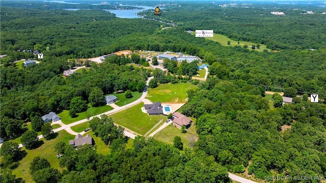 82 Fawn Meadows Dr, Linn Creek, MO 65052 - aerial view of property's location featuring a forest