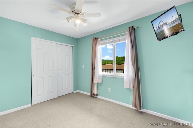 238 Cedar Glen Dr Unit 3F, Camdenton, MO 65020 - unfurnished bedroom with carpet, a closet, and ceiling fan