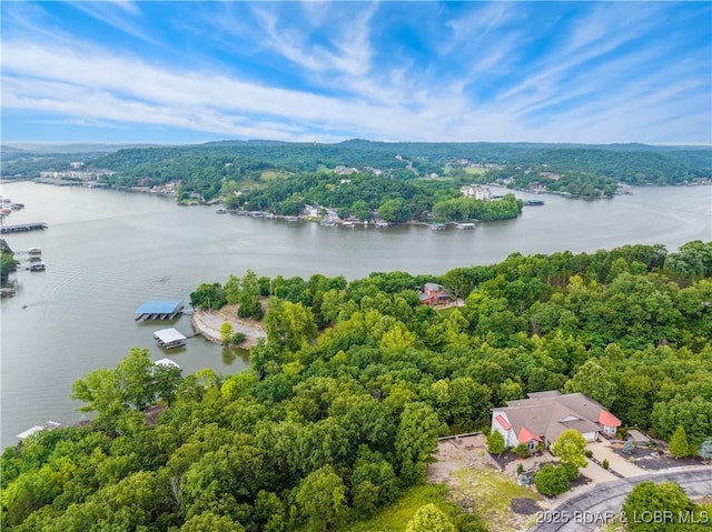 172 Highland Pkwy, Camdenton, MO 65020 - bird's eye view of a nearby body of water and a heavily wooded area