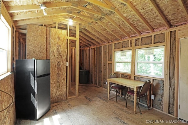 3737 Walnut Hills Rd, Stover, MO 65078 - unfurnished dining area featuring vaulted ceiling
