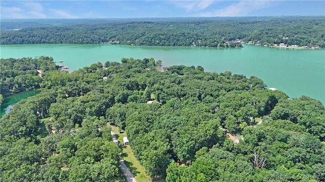 3737 Walnut Hills Rd, Stover, MO 65078 - aerial view of property's location with a forest and a nearby body of water