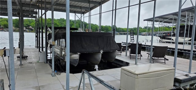 30141 Gentle Cv, Gravois Mills, MO 65037 - dock with a water view and boat lift