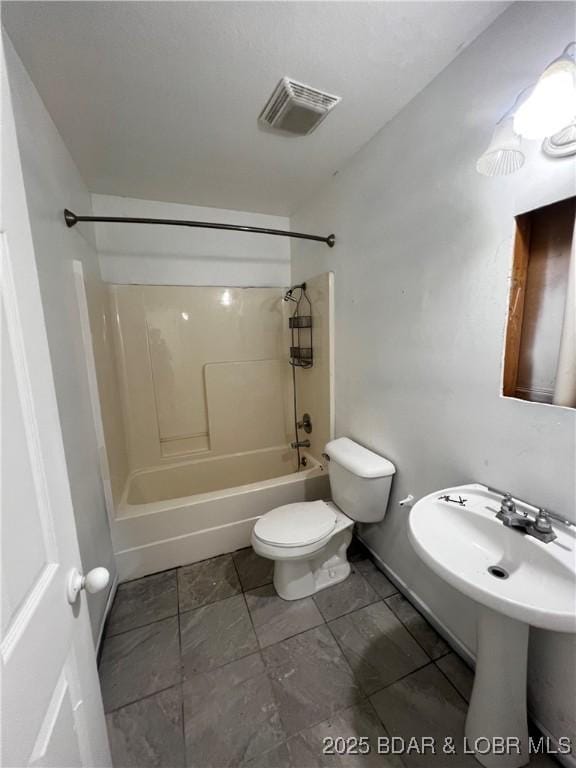 1509 Oak Bend Rd, Sunrise Beach, MO 65079 - full bathroom with shower / washtub combination and toilet