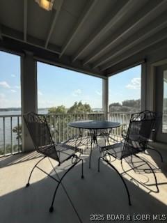 320 Regatta Bay Cir Unit 3B, Lake Ozark, MO 65049 - balcony with outdoor dining space