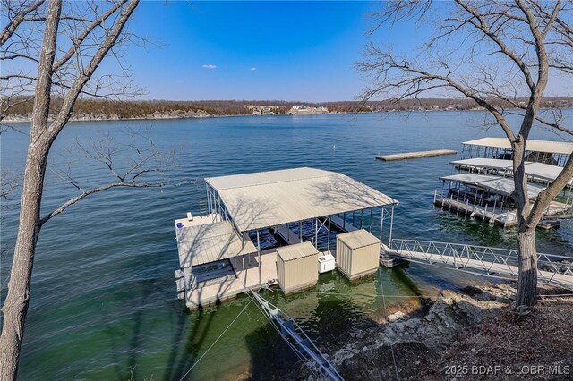 5885 Baydy Peak Rd, Osage Beach, MO 65065 - dock area with a water view
