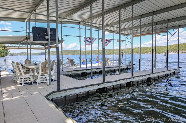 5885 Baydy Peak Rd, Osage Beach, MO 65065 - dock featuring a water view