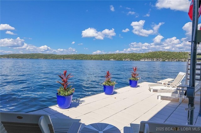 5885 Baydy Peak Rd, Osage Beach, MO 65065 - dock area featuring a water view